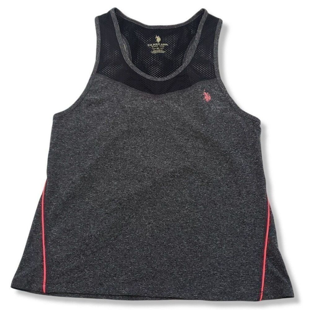 US Polo Assn. Top Size XL Woman's Racerback Tank Top Activewear Athletic Shirt